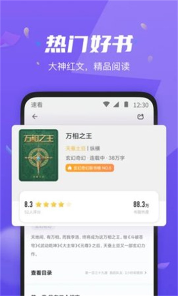 速看小说截图