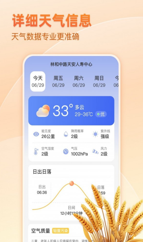 麦穗天气截图